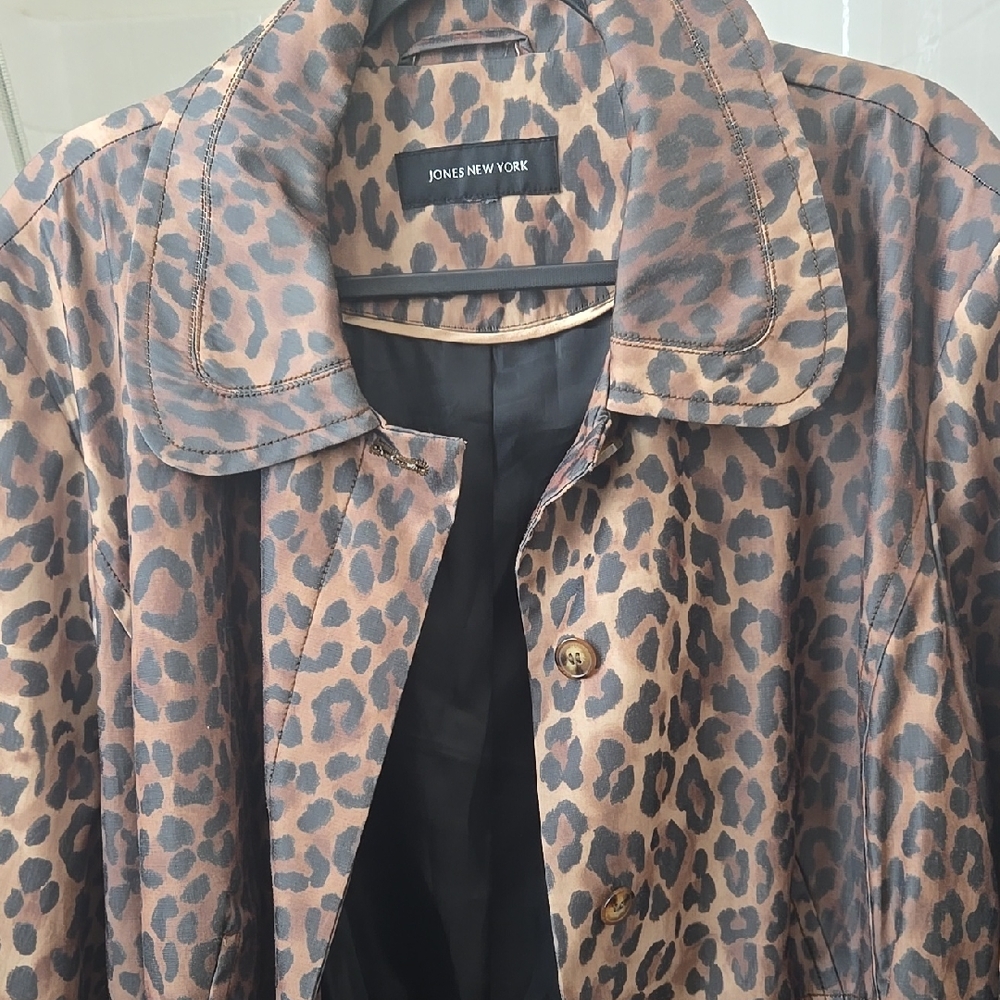 Jones New York Women's Leopard Print Jacket